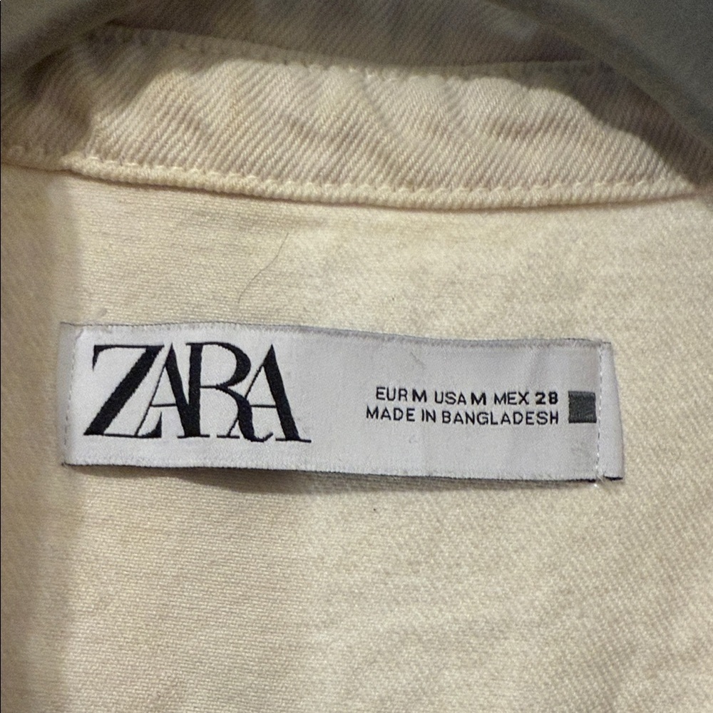 Zara Cream Button-Up Romper - Picture 2 of 3